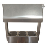 Conservador De Frituras Batatas Salgados 3 Cubas 100 Inox