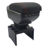 Console Apoio De Braço Universal Entrada Usb Preto Vermelho