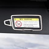 Console Central De Aço Inoxidável Para Carro Maquiagem Espelho Moldura Guarnição 2 Peças Para Mercedes Benz S Class W223 2021 2023 S680 S400d S450 S500 S580 Amg Acessório