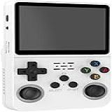 Console De Jogos Portátil Retrô Console De Videogame R36S De Código Aberto Sistema Linux Tela IPS De 3 5 Polegadas Reprodutor De Vídeo De Bolso Portátil Com Cartão TF 64G 128G 316 Color Wh