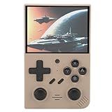 Console De Jogos Retrô- Console De Videogame Portátil Com Tela IPS De 3-5 Polegadas Com Joysticks 3D Duplos- Bateria De 3000mAh- Para Diversão De Amigos Em Família -GRAY-