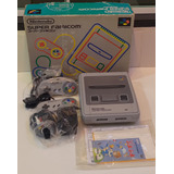 Console De Videogame Nintendo Super Famicon Super Nintendo Snes Caixa Berço Controle Cabo Av Fonte
