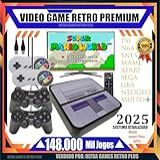 Console De Videogame Retro Premium 148 000 Jogos Controles Multiplayer Compatível Com PS1 N64 SNES MAME Atari Sega GBA NeoGeo Muito 