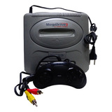 Console Mega Drive 3 Iii Tectoy Cinza Completo E Controle Jogoss