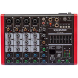 Console Mixer Soundvoice Mc 6 Plus Usb 6 Canais Promoção