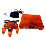 Console Nintendo 64 Laranja Water Melon Colors Controle Fonte Originais Funcionando Perfeito Melancia Tangerina