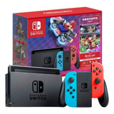 Console Nintendo Switch 32gb V2 Neon Mario Kart 8 Deluxe