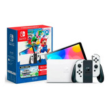 Console Nintendo Switch Oled 64gb Edição Super Mario Bros Wonder 12 Meses Assinatura Online Nintendo