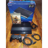 Console Ps3 Super Slim 9 Jogos 1 Controle 250 Gb Preto