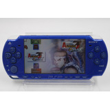 Console Psp Slim Azul C Jogos Na Memória 2 