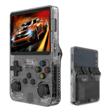 Console Retro R36s Mini Video Game Portatil Tela Ips 3 5 Polegadas Cartao 64gb Cor Preto
