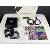 Console Sega Dreamcast Modelo Sega Sports Preto Americano Com Caixa E Manual Faço 2090 Baixei O Preço 