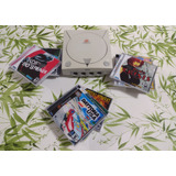 Console Sega Dreamcast Super Conservado Com 15 Jogos E Memory Card Vmu