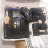 Console Sega Mega Drive Japones Cor Preto Na Caixa Com Manual 2 Controles