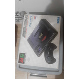 Console Sega Mega Drive Japones Cor Preto Na Caixa Com Manual 2 Controles