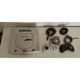 Console Sega Saturn Branco 2 Controles Jogos
