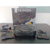 Console Snk Neo Geo Cd Top Loader Video Game Original 2 Controles Caixa