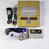 Console Super Nintendo Fat Funcionando Com Controle E Jogo Street Fighter 2 Faço 330