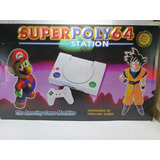 Console Super Polystation 64 Nes Nintendinho 2 Slots 72 60 Pinos Clone Na Caixa Completo