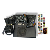 Console Xbox 360 Bloqueado 2controles Jogos