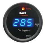 Conta Giros Digital Azul Racetronix Progamável C Alerta