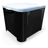 Container Furacao Pet 15 Kg Black Canister Porta Ração Preto