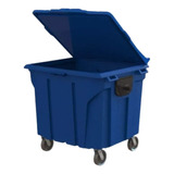 Container Lixo 1000 Litro Lixeira Com Tampa Roda De Plástico
