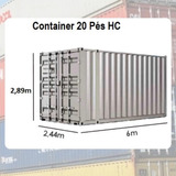 Container Marítimo 20 Pés Hc