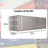 Container Marítimo 40 Pés Dry