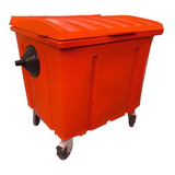 Container Para Lixo 500 Litros Sem Pedal Vermelho
