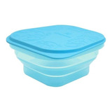 Container Para Refeição snack 400ml Hipopótamo Lucas Azul