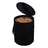 Container Porta Ração 15kg Impermeável Cor Preto