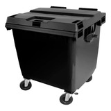 Contentor Plástico Contêiner Preto 1000l Para Lixo jj c1000p