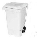 Contentor Plástico Lixeira Tipo Gari 240l Com Pedal Em Aço