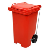 Contentor Plástico Lixeira Tipo Gari 240l Com Pedal