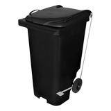 Contentor Plástico Lixeira Tipo Gari 240l Com Pedal