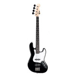 Contra Baixo Jazz Bass 4 Cordas Phx Bk Preto Escudo Branco