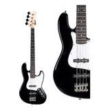 Contra Baixo Jazz Bass Passivo Phoenix 4 Cordas Phx Jb Bk