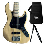 Contra Baixo Tagima Tjb5 Jazz Bass 5 Cordas Kit Capa correia