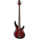 Contrabaixo Yamaha Trbx 604fm Drb 4 Cordas Ativo Dark Red Bu Cor Vermelho Orientação Da Mão Destro