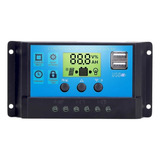 Controlador Automático De Carga Solar Pwm Lcd 10a Usb