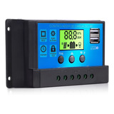 Controlador Automático De Carga Solar Pwm Lcd 60a Usb