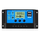Controlador Carga De Painel Solar 10a Regulador Com Lcd Usb