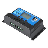Controlador De Carga 10a 12v 24v Regulador Do Sistema Solar
