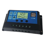 Controlador De Carga 12 24v 30a Pwm Com Usb