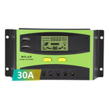 Controlador De Carga 30a Painel Solar Usb 12 24v Pwm Lcd Nf