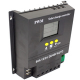 Controlador De Carga 60a 12v 24v 36v 48v Energia Solar 2 Usb