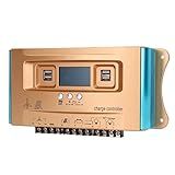 Controlador De Carga Do Painel Solar Controlador Solar Mppt De 12v 24v 36v 48v 60v Para Monitoramento De área Industrial 50A 