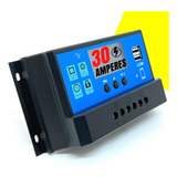 Controlador De Carga Para Painel Solar 30a Usb 12 24v Pwm