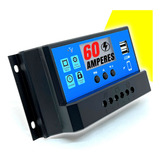 Controlador De Carga Para Painel Solar 60a Usb 12 24v Pwm